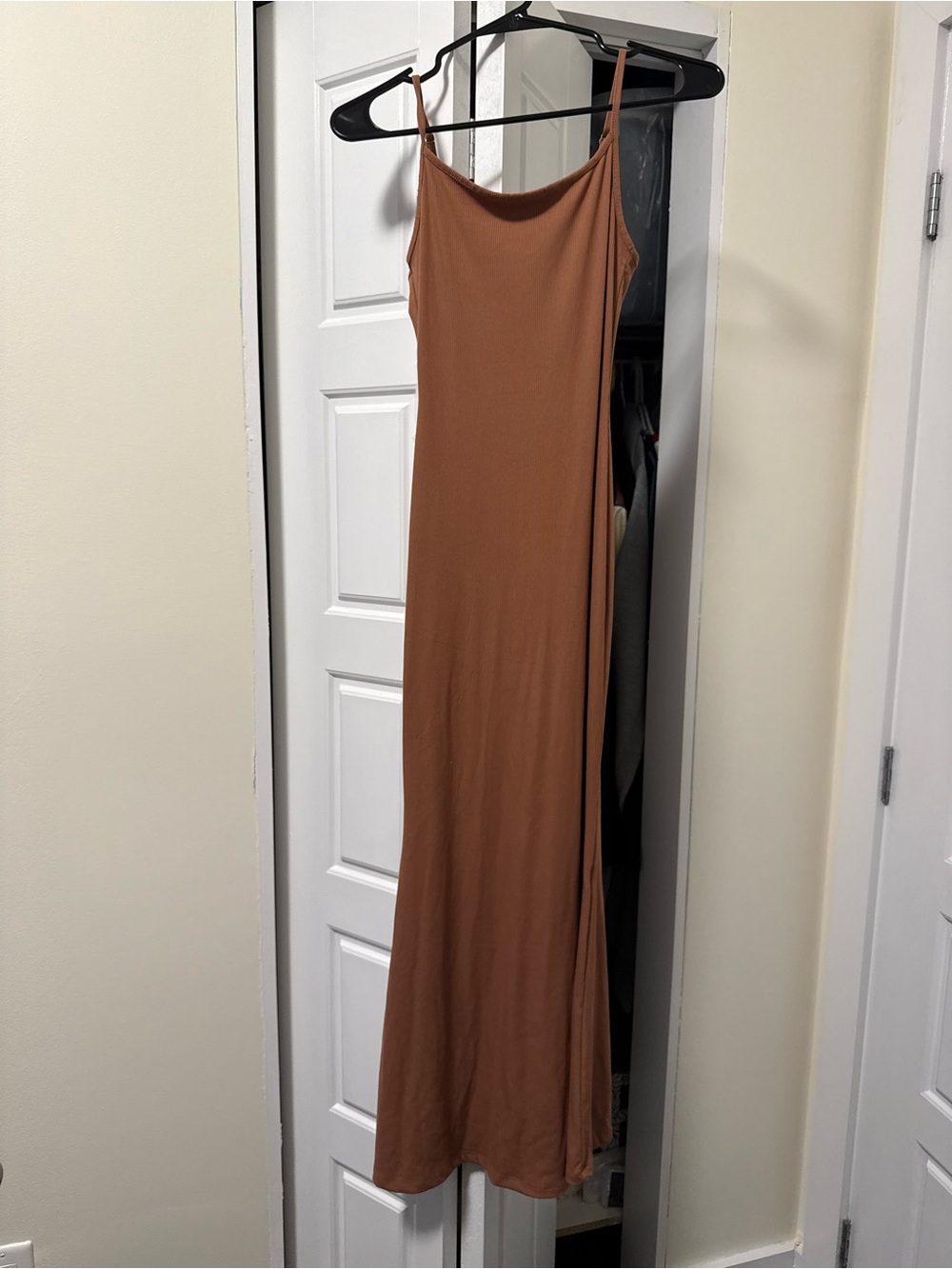 wild fable Rust Brown Maxi Slip Dress with Spaghetti Straps